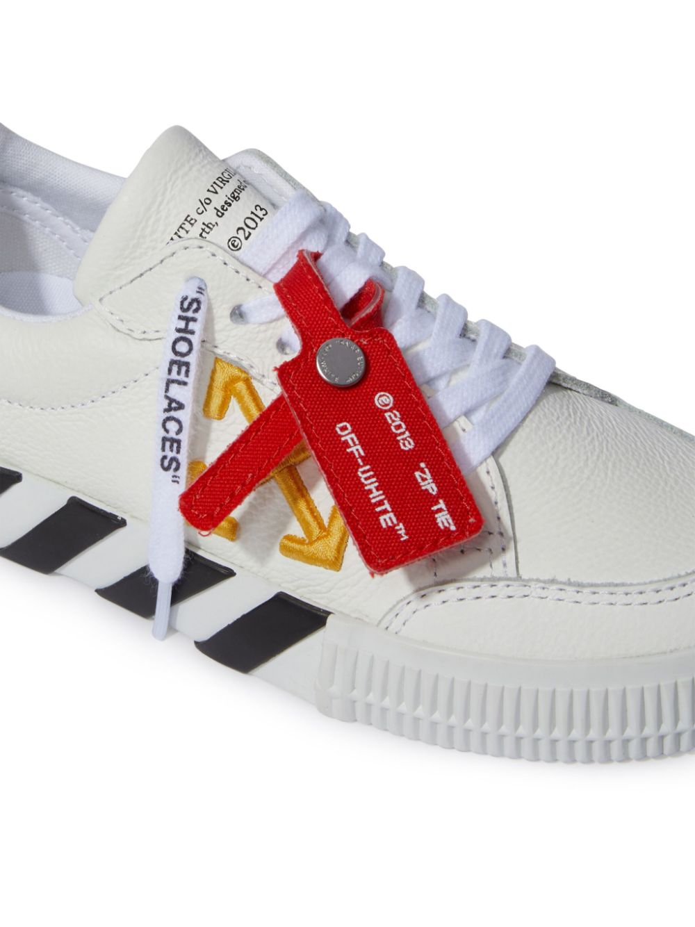 Off-White Kids Vulcanised leather sneakers