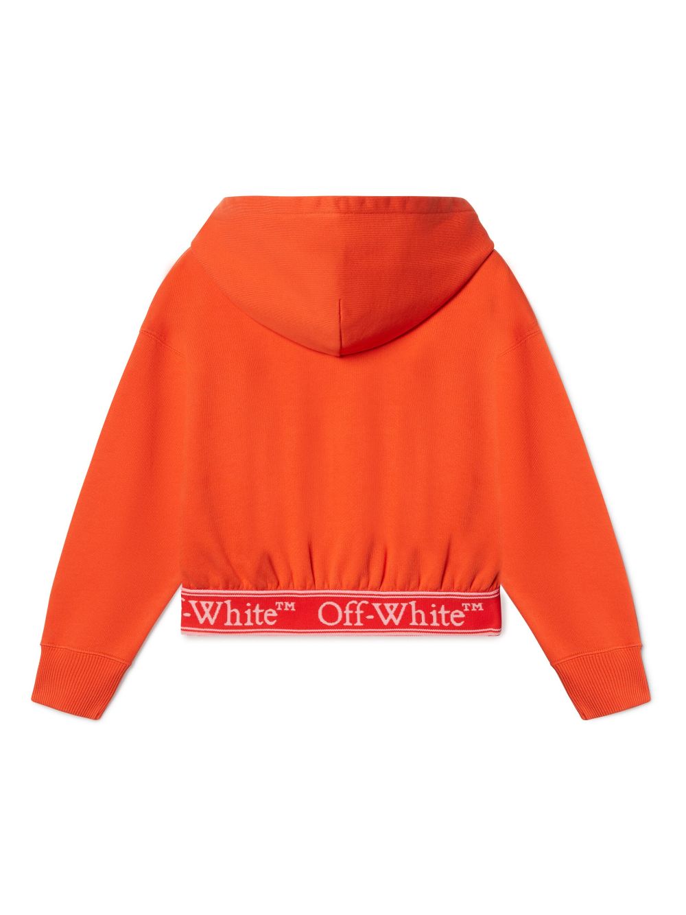 Off-White Kids Bookish logo-band hoodie - Orange