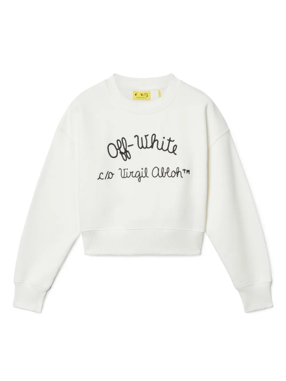 Off-White Kids Ringer sweater Wit