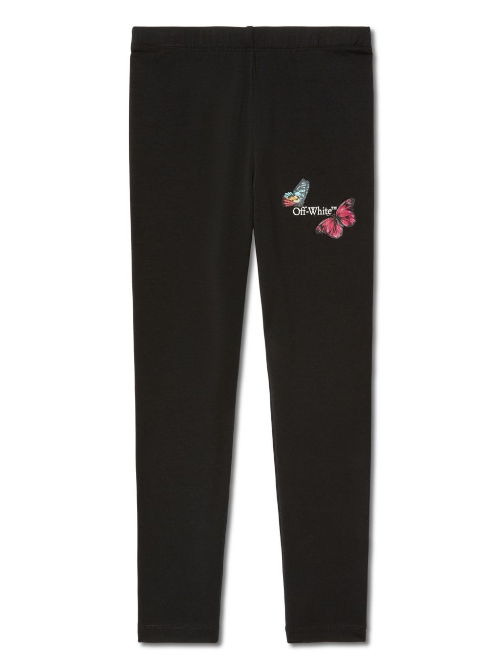 Off-White Kids Bookish Butterfly leggings - Black