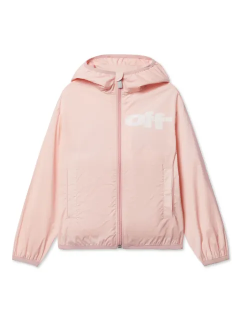 Off-White Kids chamarra rompevientos estampada