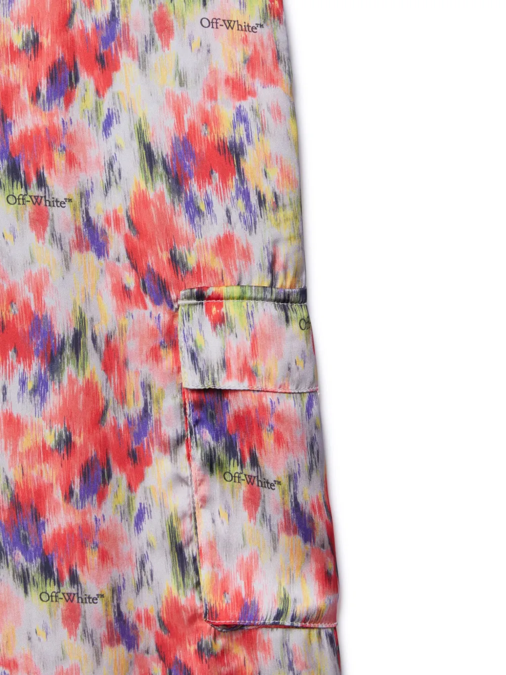 Off-White Kids Chine cargo broek Roze