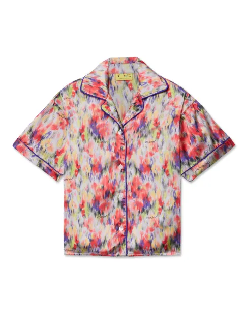 Off-White Kids all-over chine shirt 
