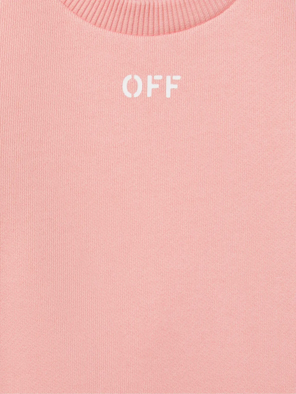 Off-White Kids Off Stamp sweater Roze