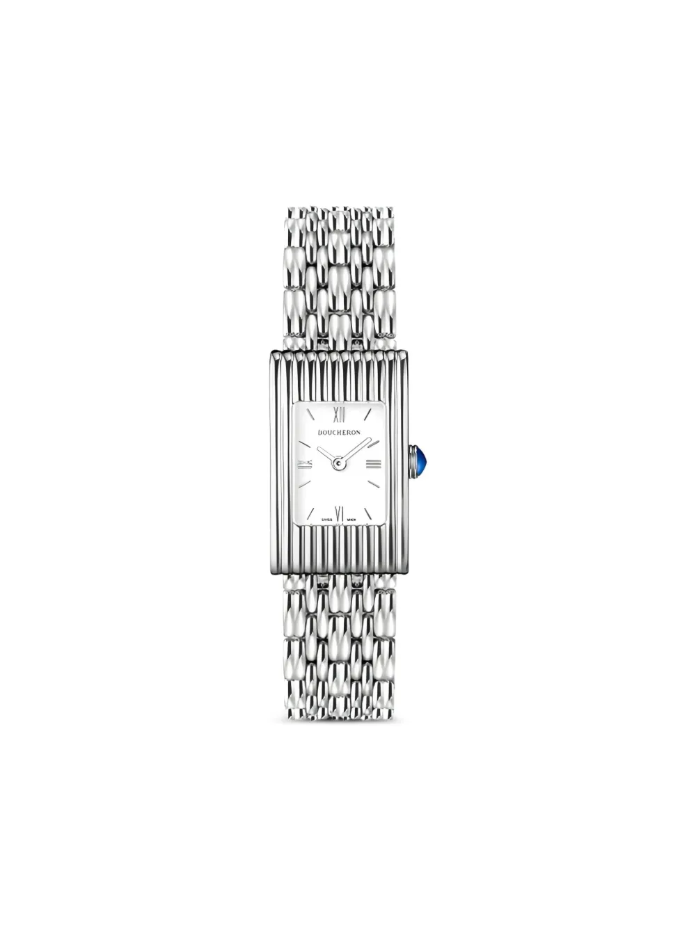 Boucheron Steel Reflet 20mm腕時計 - シルバートーン Boucheron Steel Reflet 20mm腕時計 - シルバートーン