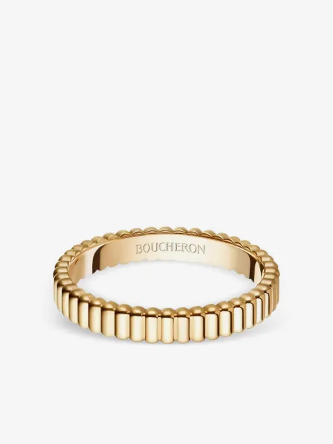 Boucheron 18K yellow gold Grosgrain ring