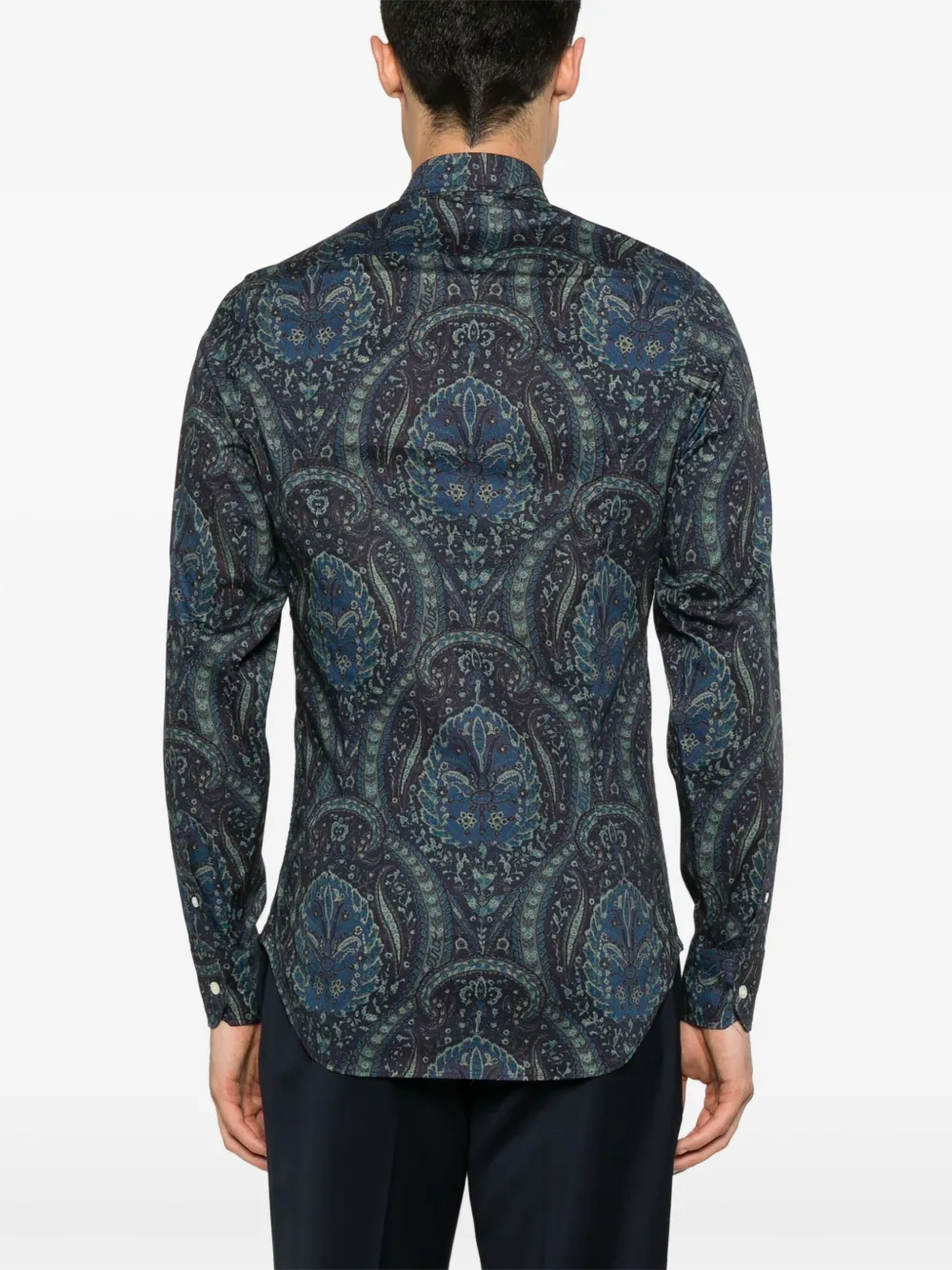 ETRO Overhemd met paisley-print Blauw
