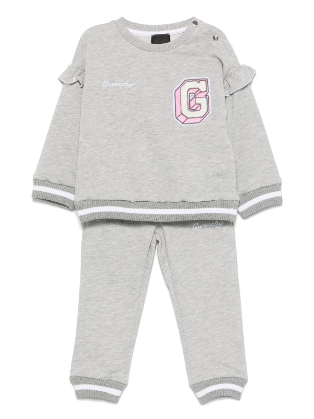 Givenchy Kids Trainingspak met logopatch Grijs