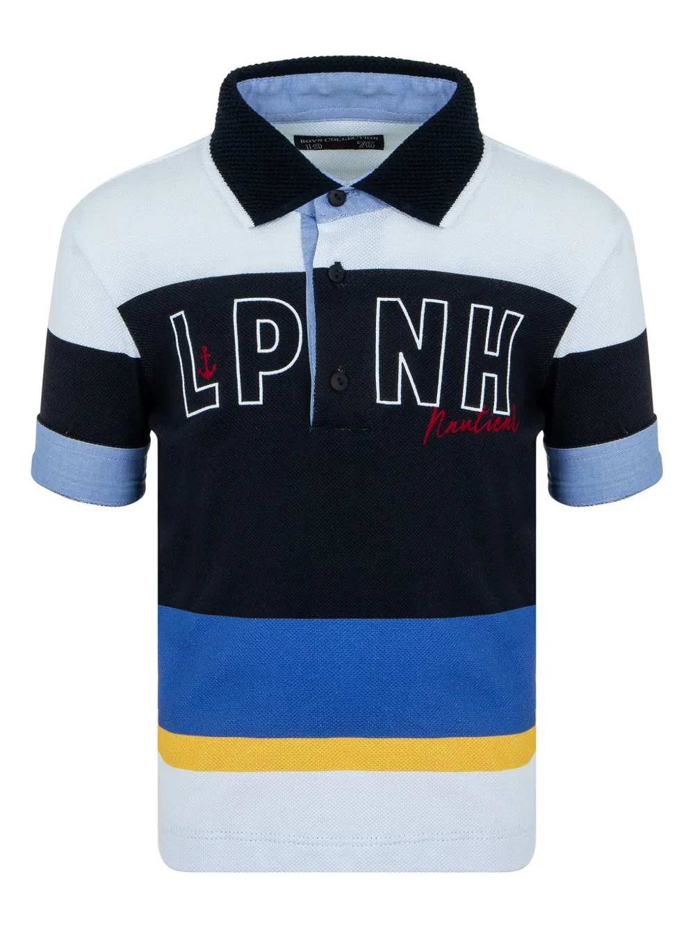 Lapin House Poloshirt met logoprint Blauw