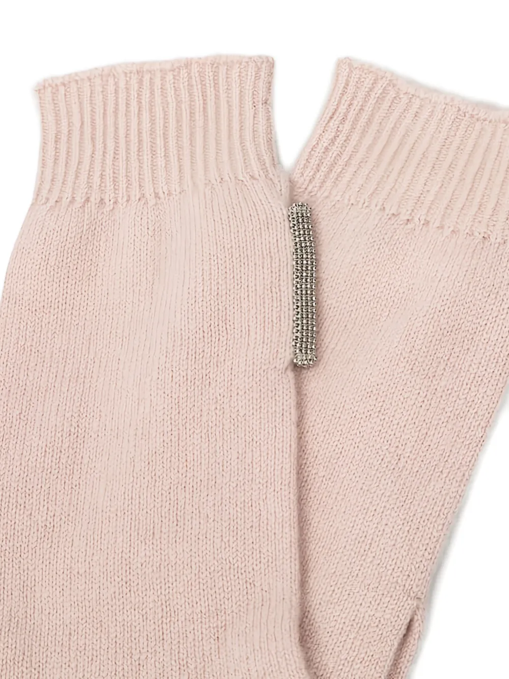 Brunello Cucinelli Kids cashmere gloves - Roze