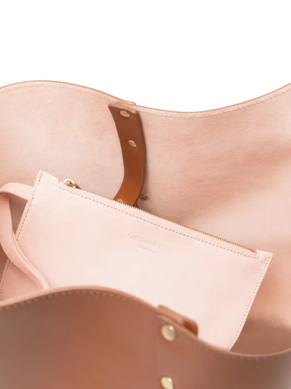 Fabiana Filippi レザーショルダーバッグ | ブラウン | FARFETCH JP