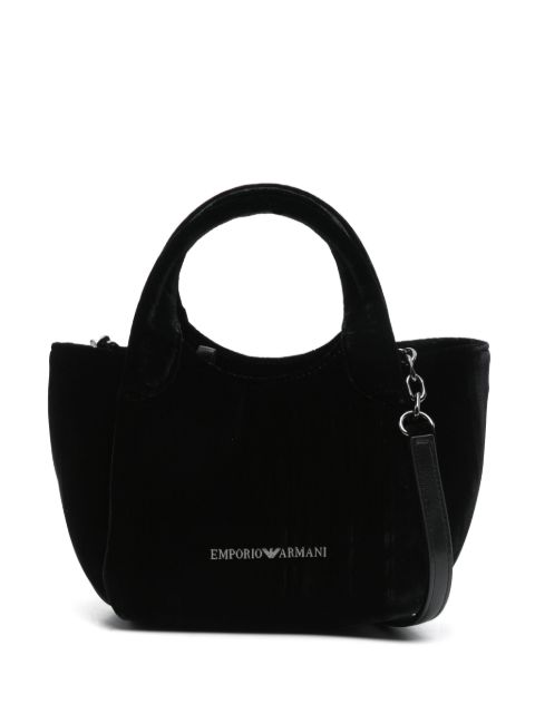 Emporio Armani velvet tote bag Women