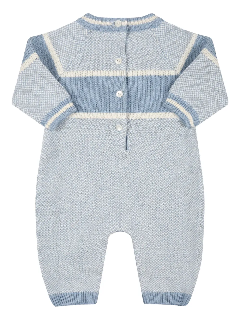 Fendi Kids logo-embroidered romper - Blauw
