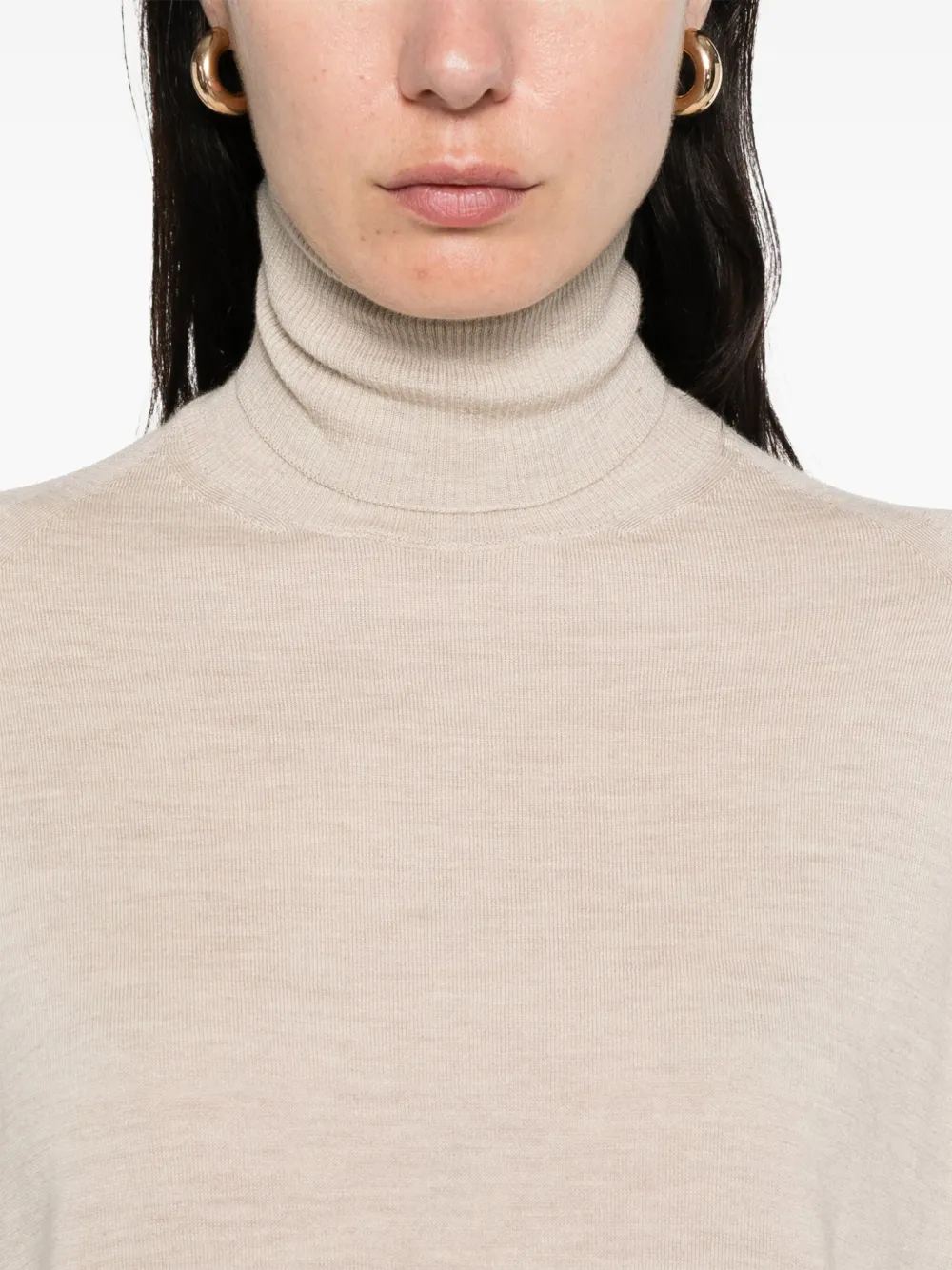 Max Mara Kasjmier mini-jurk Beige