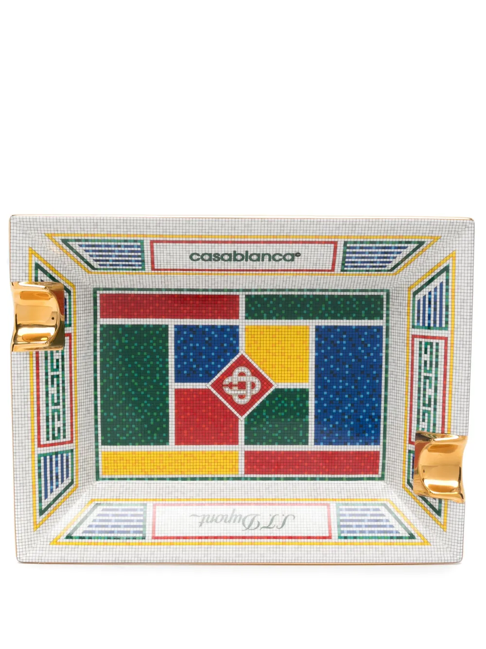 Casablanca x S.T. Dupont Mosaic 大号烟灰缸（22厘米 x 17厘米） Dupont Mosaic 大号烟灰缸（22厘米 x 17厘米） | 白色 | Image 1