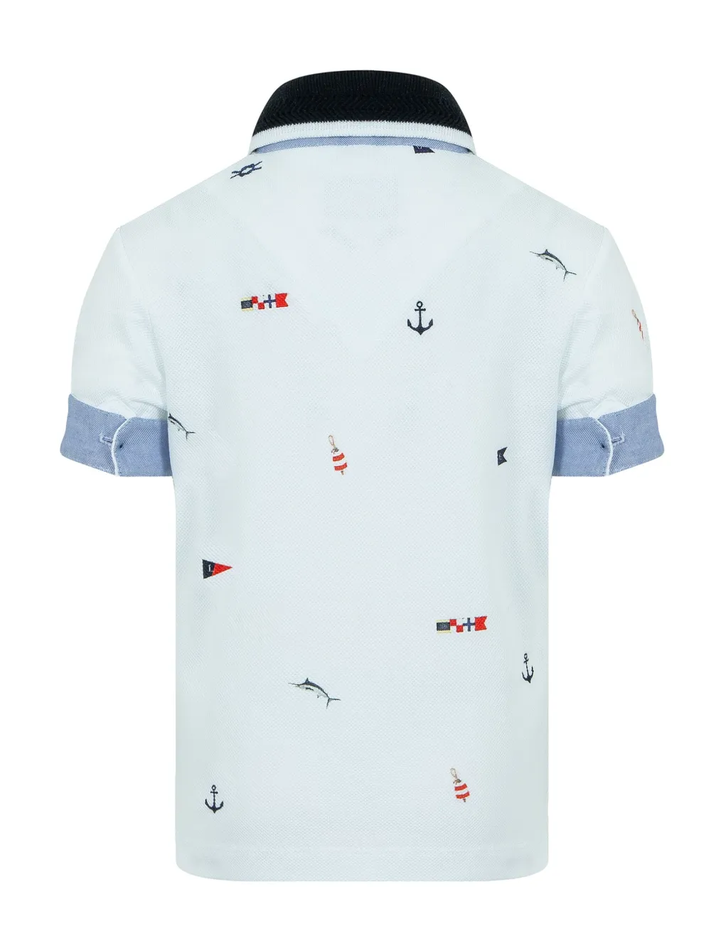 Lapin House Poloshirt met borduursels Blauw