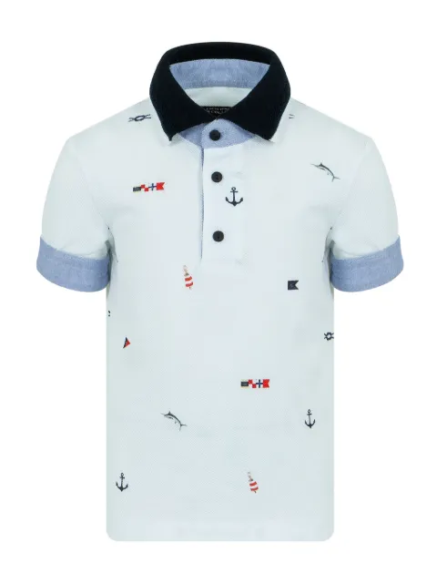 Lapin House embroidered-design polo shirt 