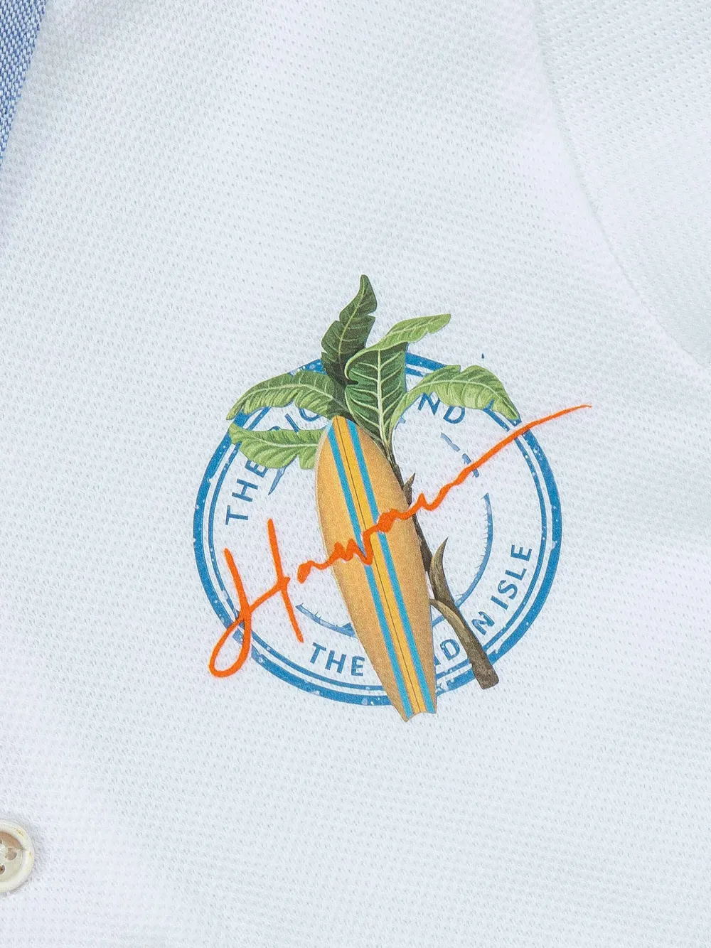 Lapin House Poloshirt verfraaid met badge Blauw