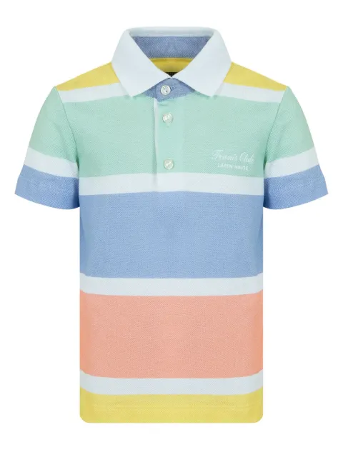 Lapin House playera tipo polo con rayas estampadas