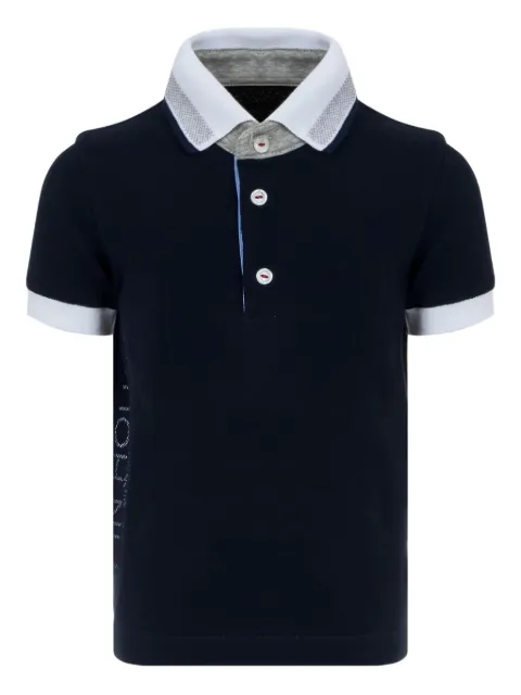 Lapin House playera tipo polo con cuello en contraste