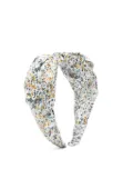 Il Gufo floral-print head band - White