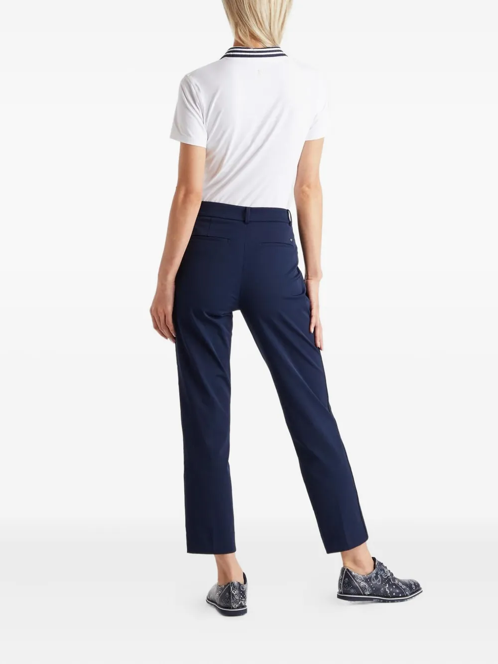 G/fore Pleated Collar Polo In White