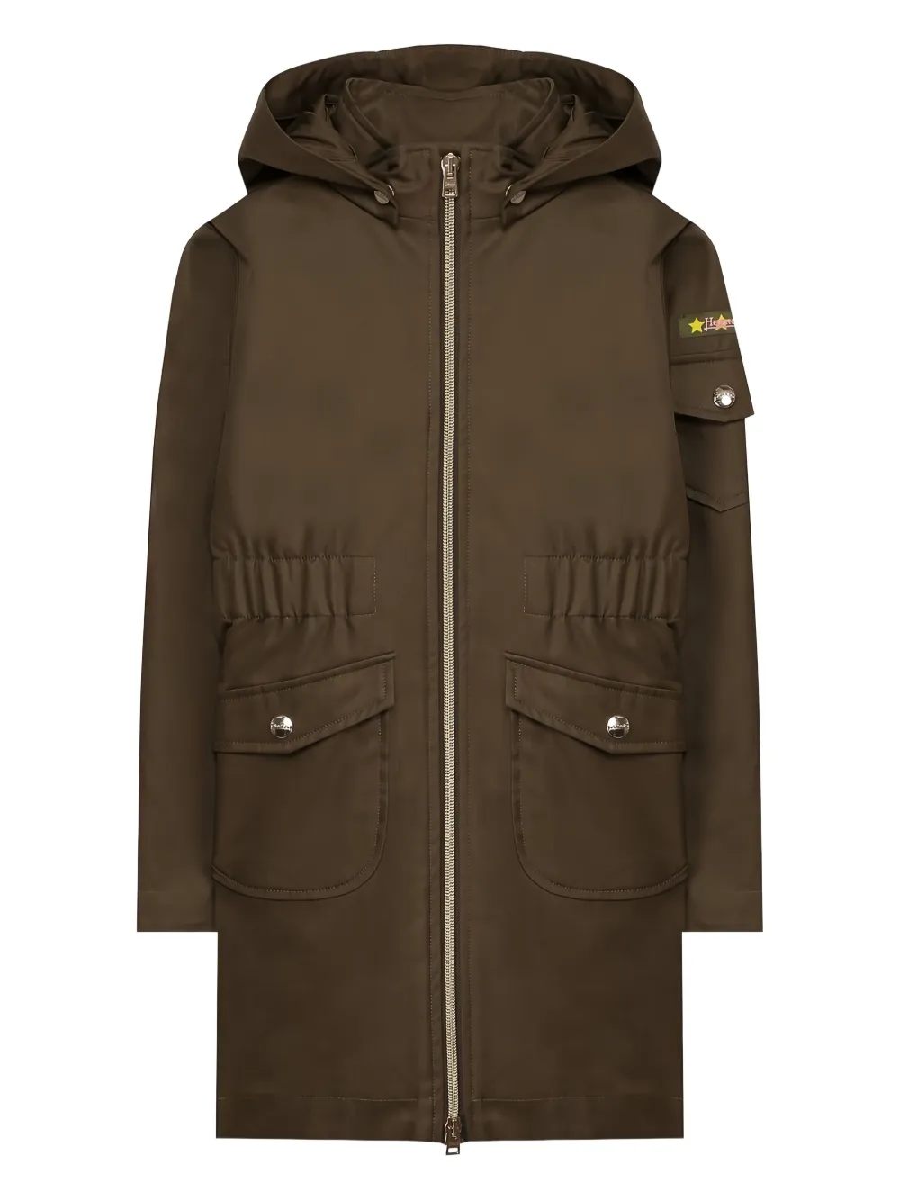 Herno Kids hooded parka - ブラウン Herno Kids hooded parka - ブラウン