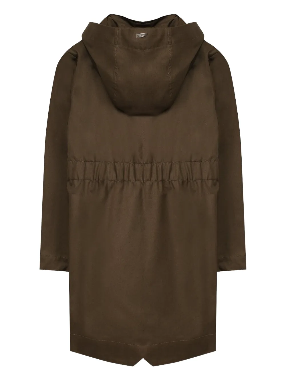 Herno Hooded Parka In Brown