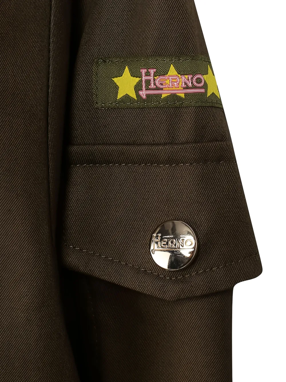 Herno Hooded Parka In Brown