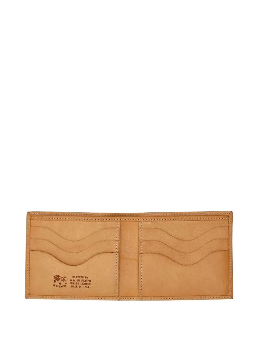 Il Bisonte stitched leather wallet - Beige