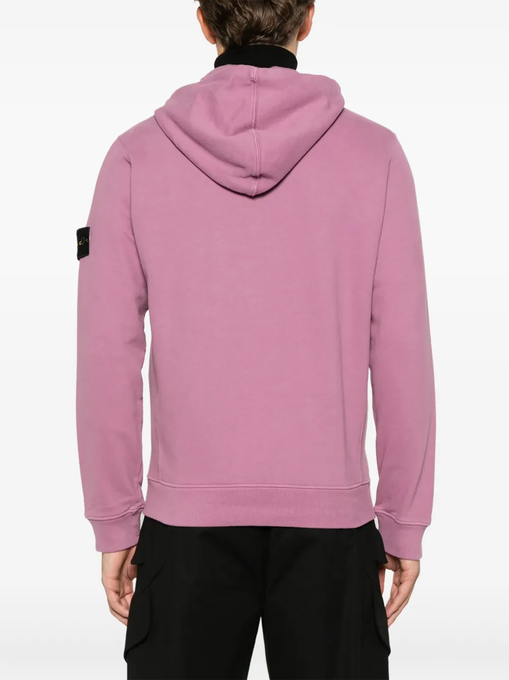 Stone Island zip up Hoodie Pink FARFETCH UK