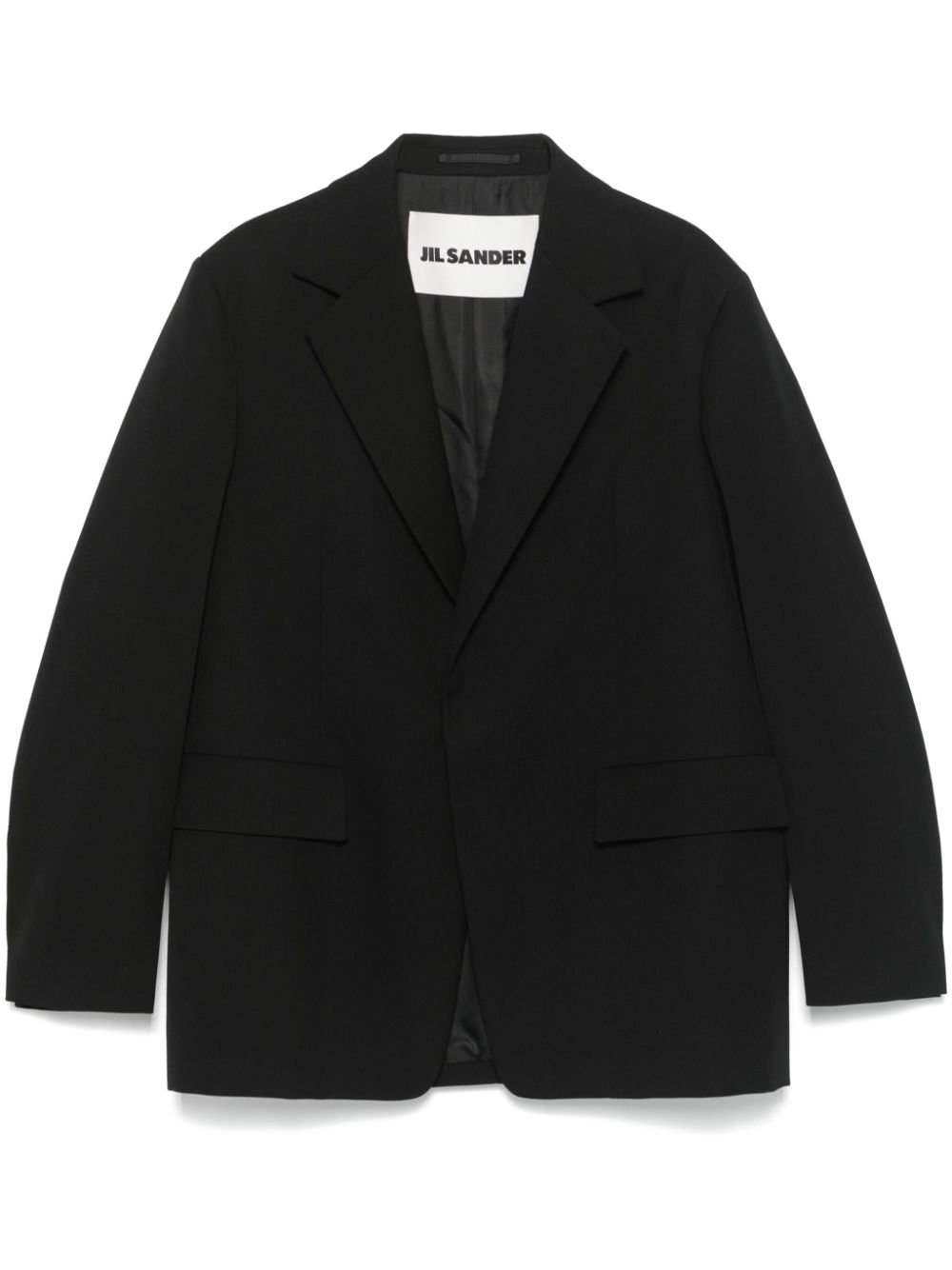 Jil Sander Wollen blazer Zwart