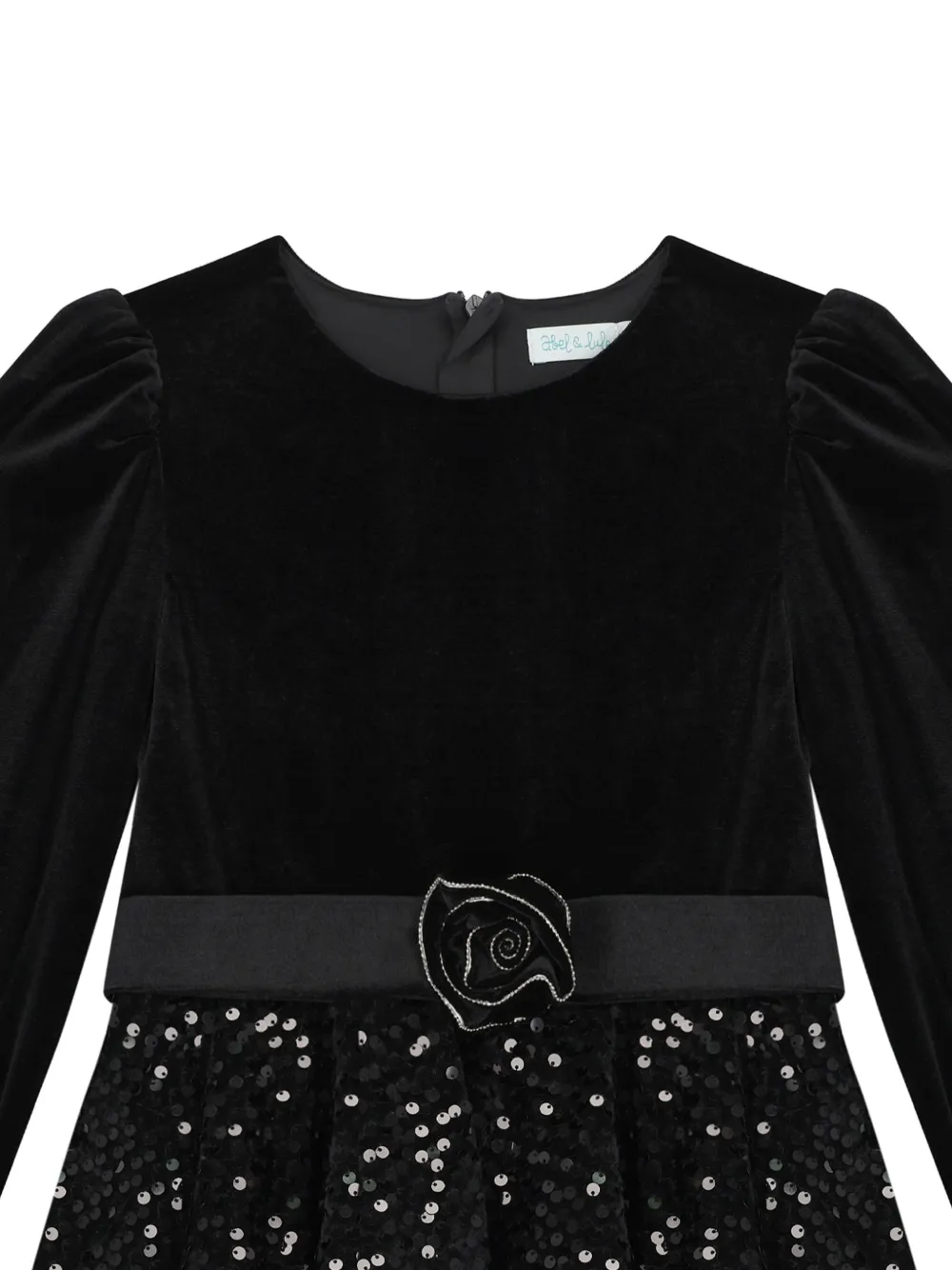 ABEL & LULA SEQUIN-EMBELLISHED DRESS