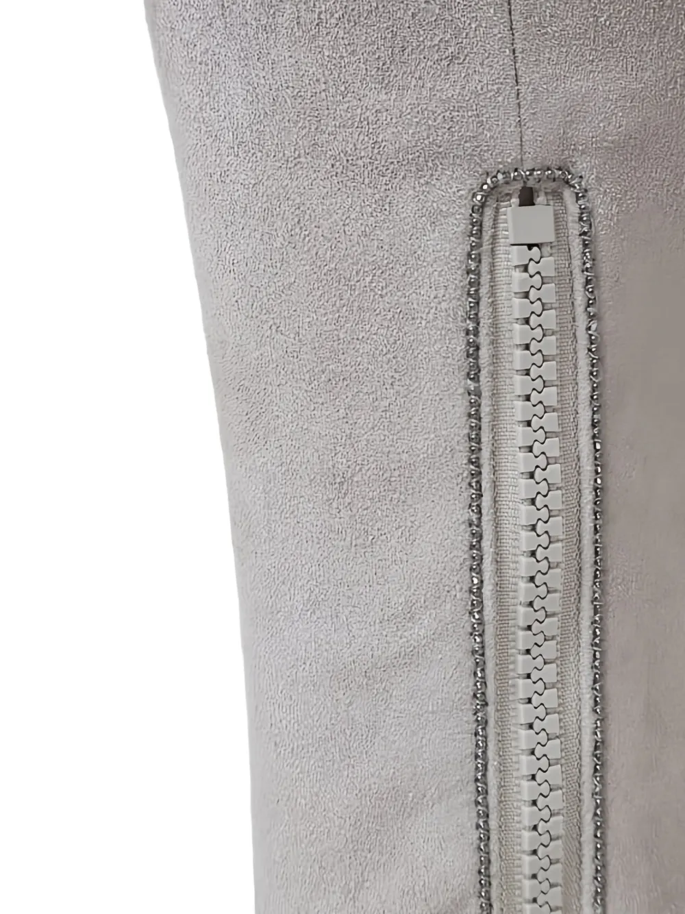 Fabiana Filippi Linen/flax Skinny Trousers In Gray