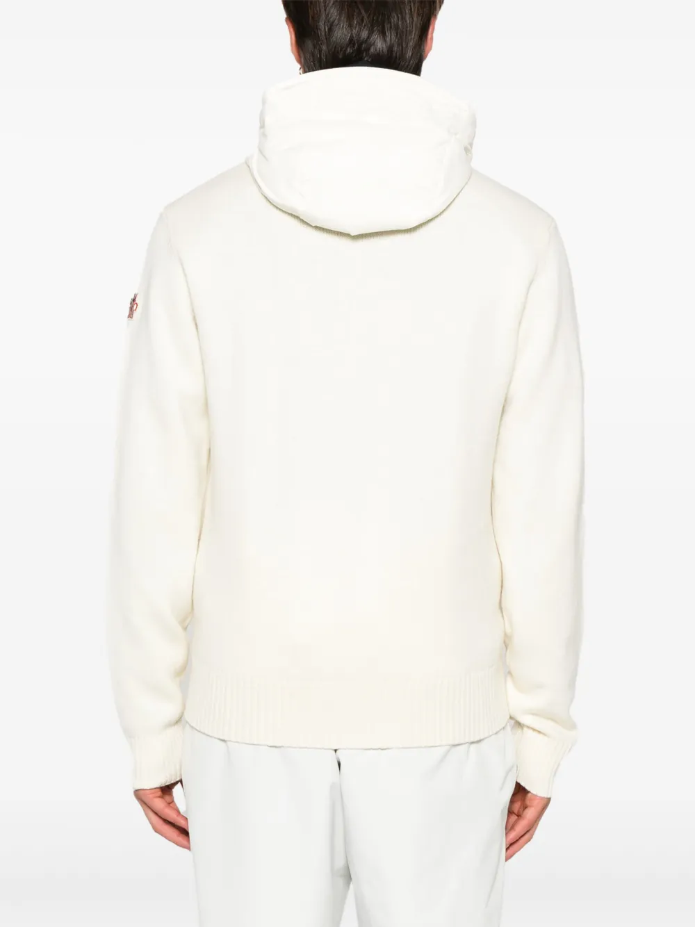 Moncler Grenoble Gewatteerd jack met rits Wit