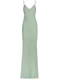 Elisabetta Franchi velvet slip dress - Green