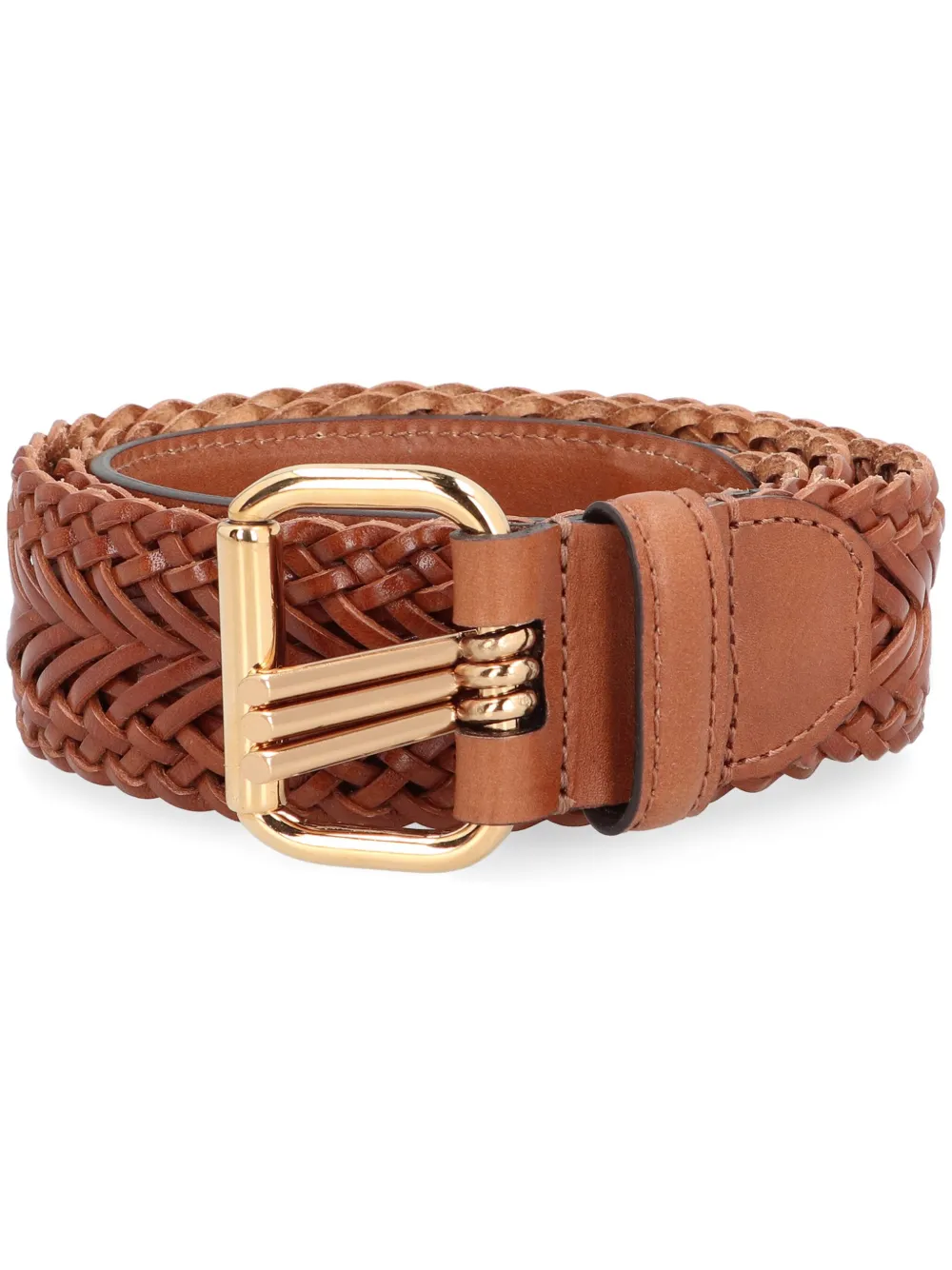 ETRO Leren gespriem Bruin