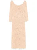 Rabanne sequinned lace maxi dress - Neutrals