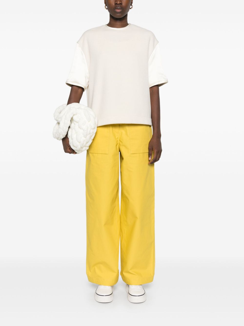 Jil Sander + virgin wool top - Wit