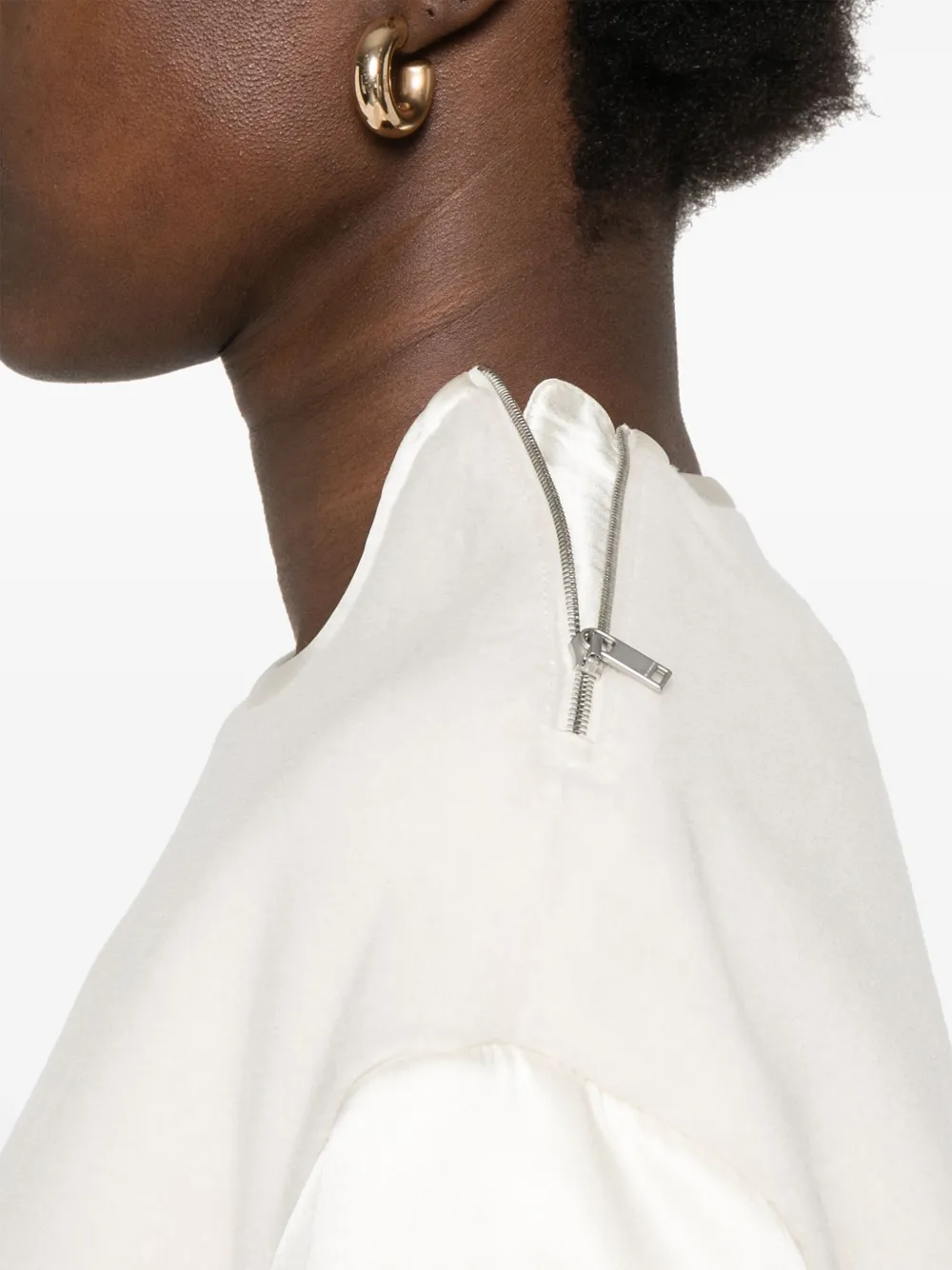Jil Sander Top van scheerwol Wit