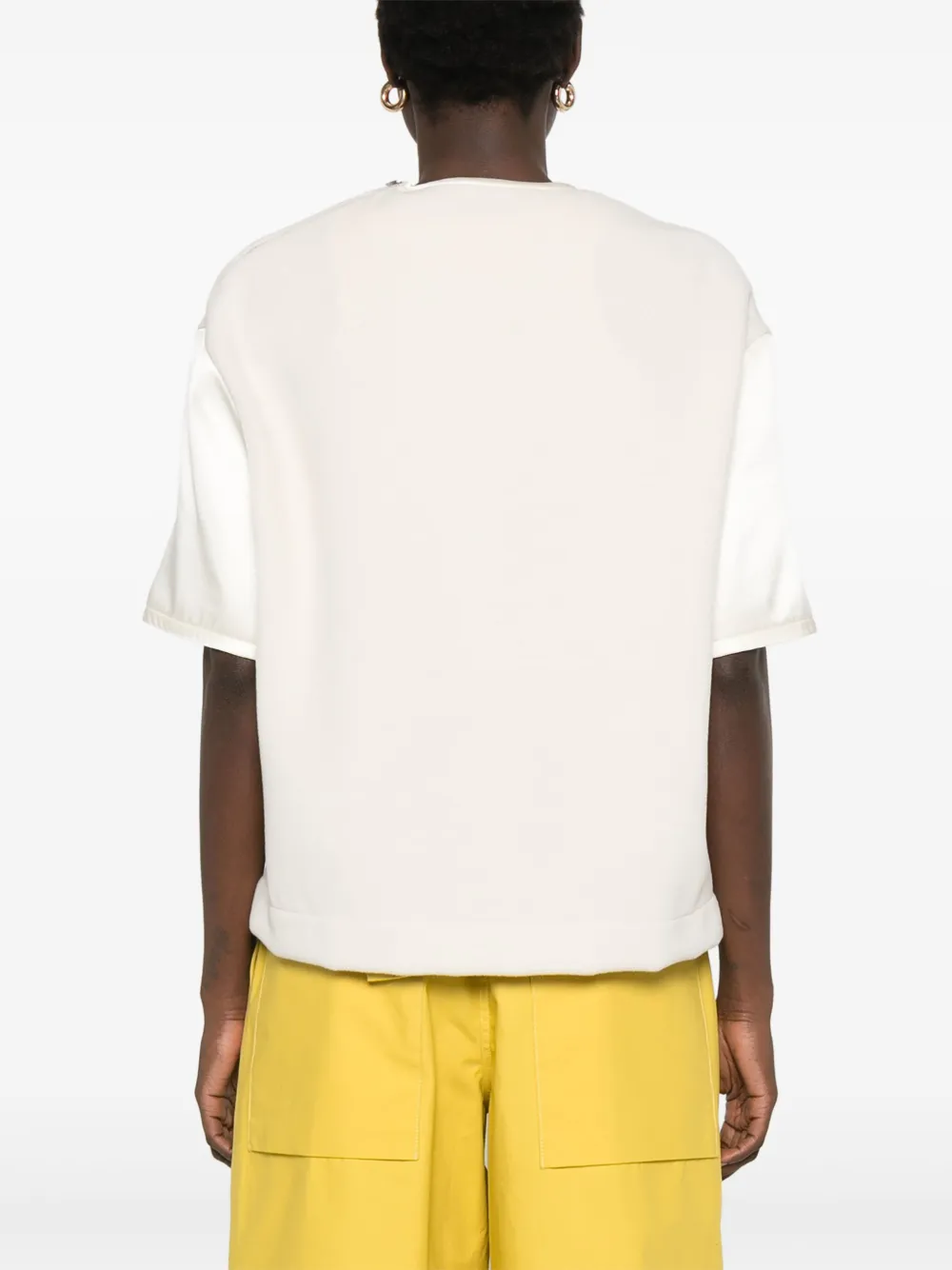Jil Sander Top van scheerwol Wit
