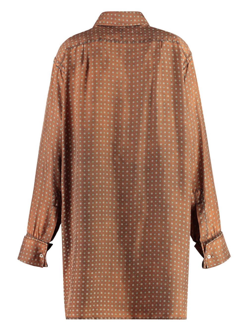 Maison Margiela geometric-print shirt - Bruin