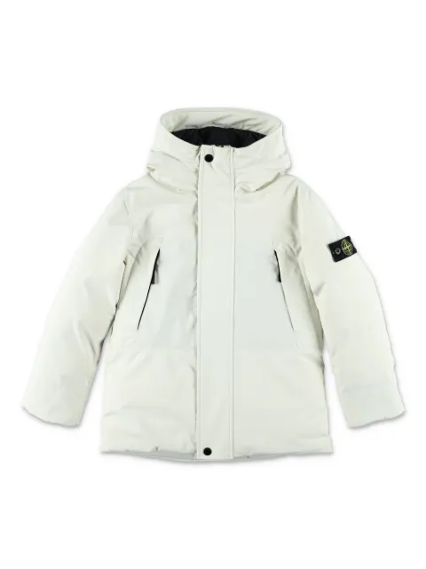 Stone Island Junior Compass-badge hooded parka