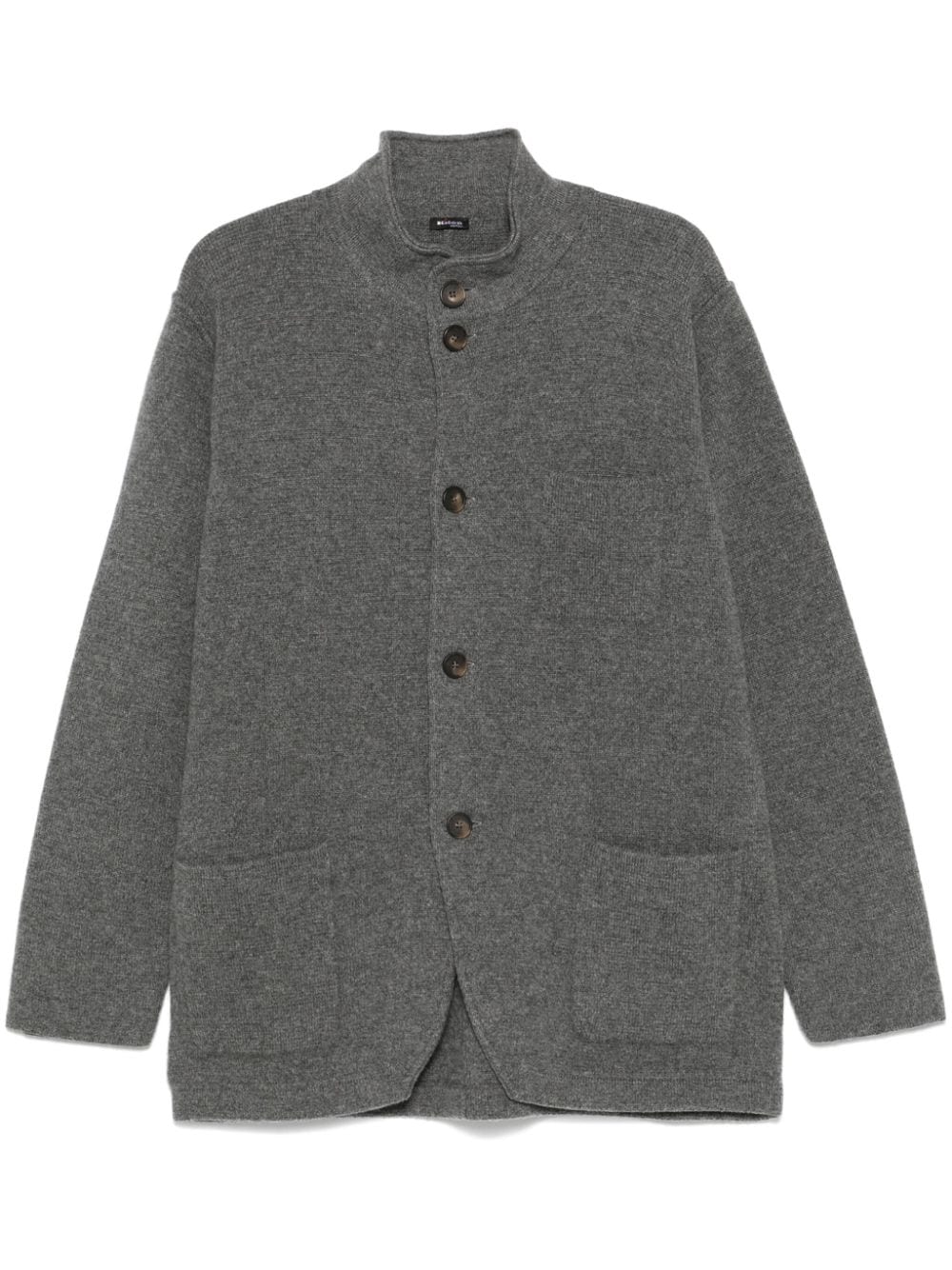 Shop Kiton Cashmere Cardigan In Grey