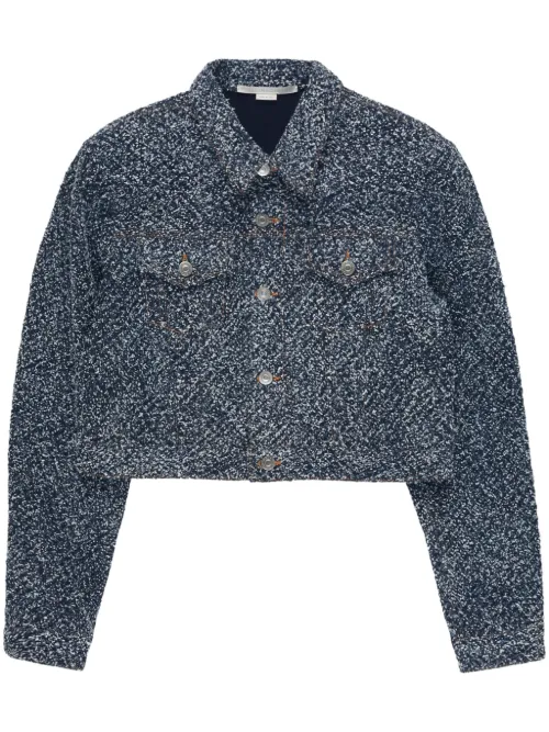 Veste en jean à empiècements contrastants - Stella McCartney - Modalova