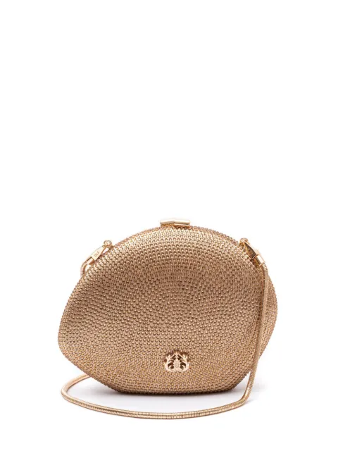 Isla crystal-embellished clutch bag