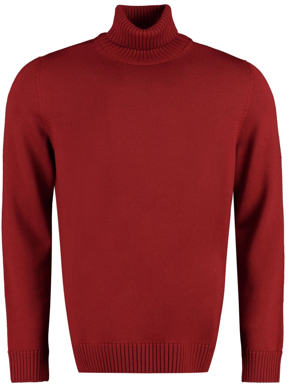 roll-neck wool jumper