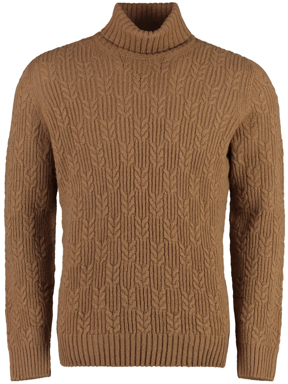 roll-neck wool jumper