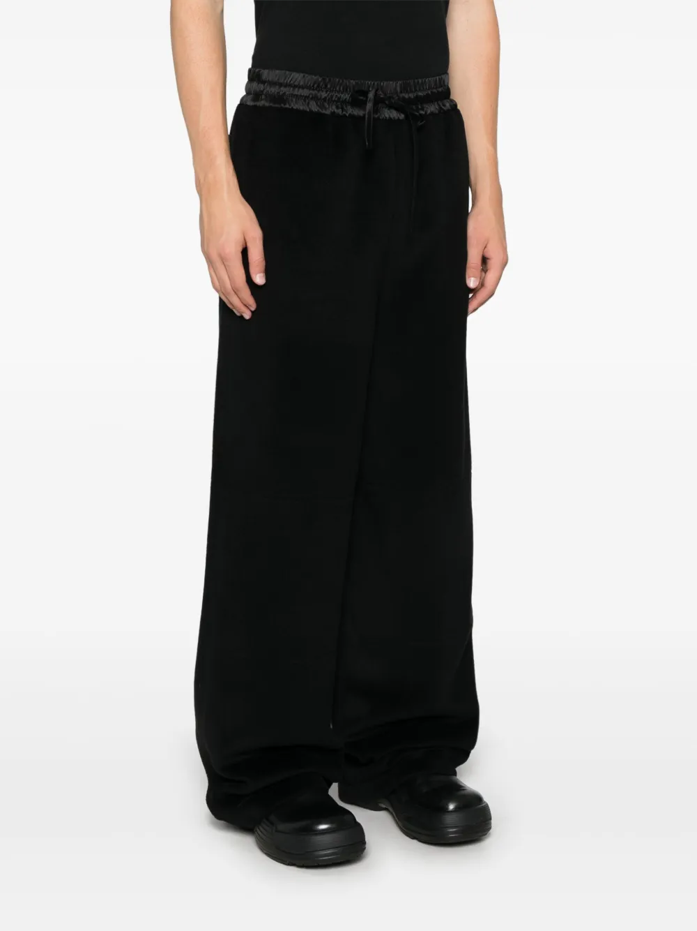 Jil Sander Broek van scheerwol Zwart