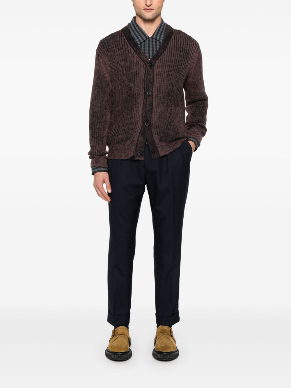 Paul Smith Geribbeld vest - Bruin